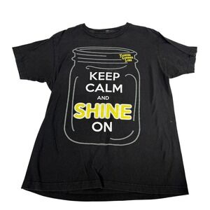 Florida Georgia Line Mens M Black Keep Calm And Shine On Graphic T-Shirt Tultex